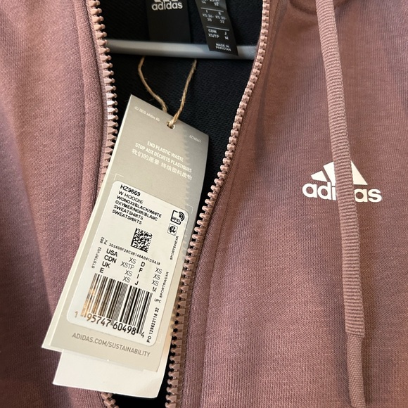 Adidas Mauve and Black Hoodie - Picture 4 of 4